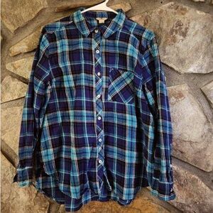 70% OFF WOOLRICH Buffalo Navy Plaid print Flannel